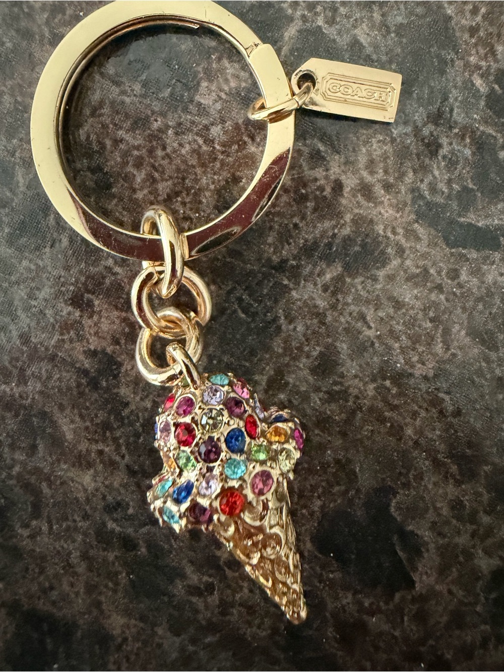 Coach ice cream keychain